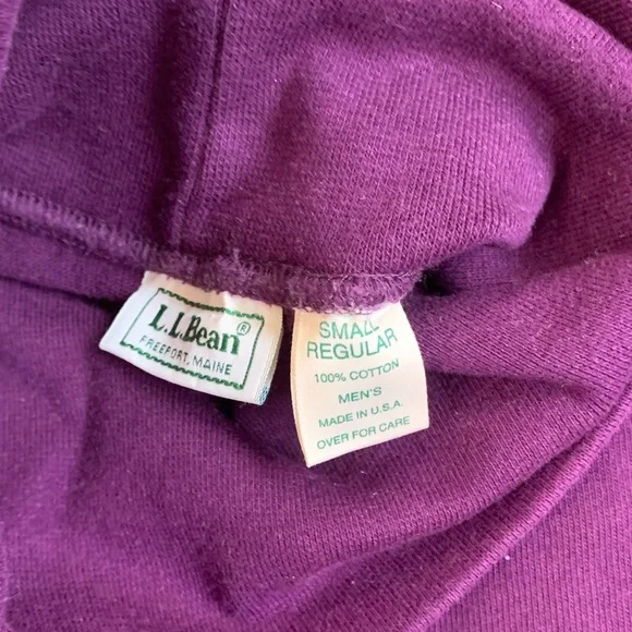 Vintage L.L. Bean Purple Turtleneck Pullover Size Small - Picture 2 of 9